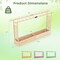 45" Wooden Elevated Garden Planter with Side Trellis, Roof and Drainage System